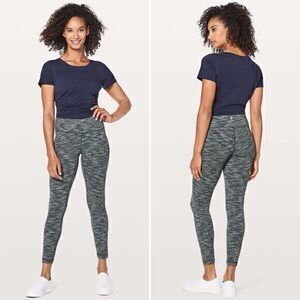 Lululemon Wunder Under Hi-Rise 7/8 Tight 25” in Wee Are From Space Black Slate